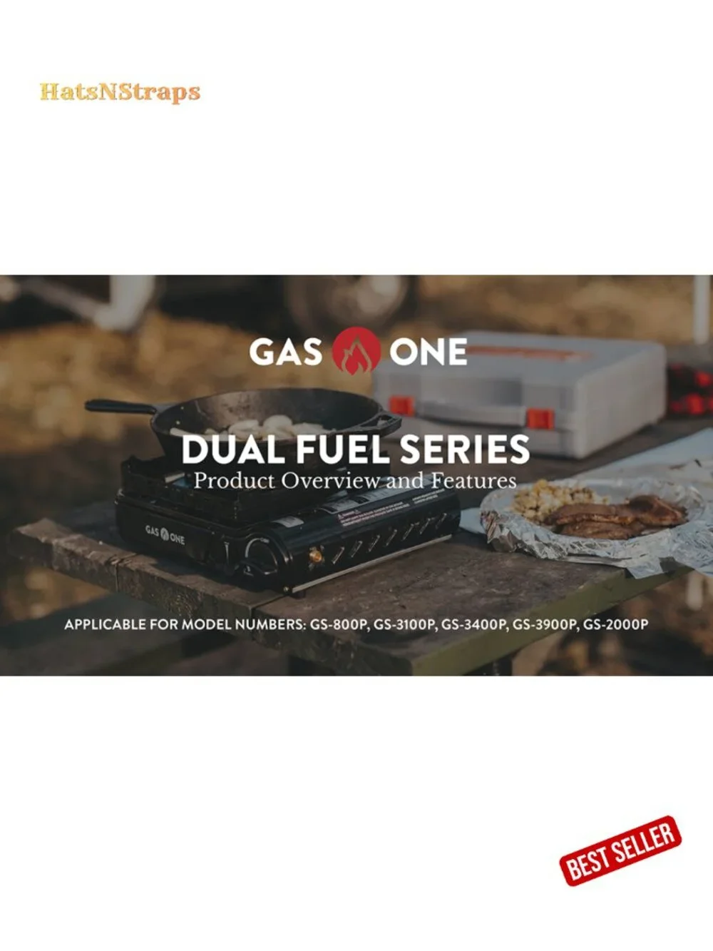 Dual Fuel Propane Butane Portable Camping Stove with Carrying Case